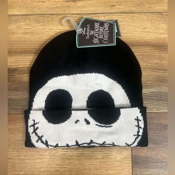 4/$25 Disney Tim Burton’s The nightmare before Christmas roll down beanie hat - Picture 1 of 9